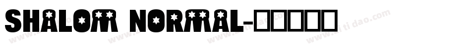 Shalom Normal字体转换